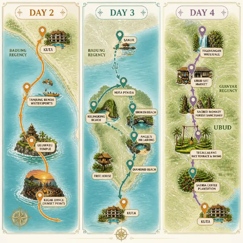 AI Generated Bali Days 2 3 4 Route Maps.webp